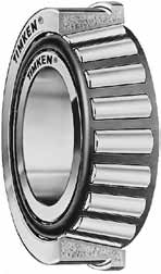 Single row with flange tapered roller bearings