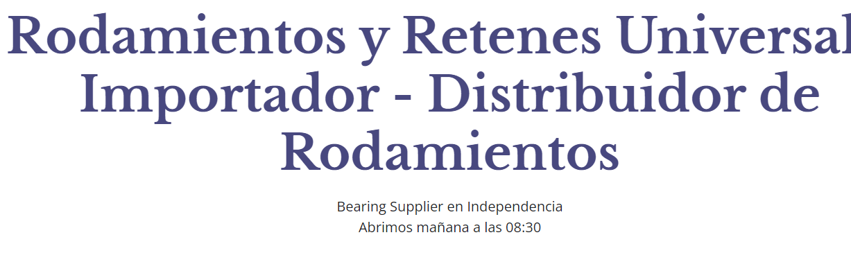 Rodamientos y Retenes Universal