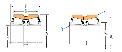 TIMKEN Double row tapered roller bearings TNASW-TNASWE